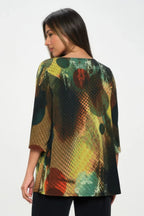 HIT Boat Neck 3/4 Sleeve Top | Mixtshop LLC