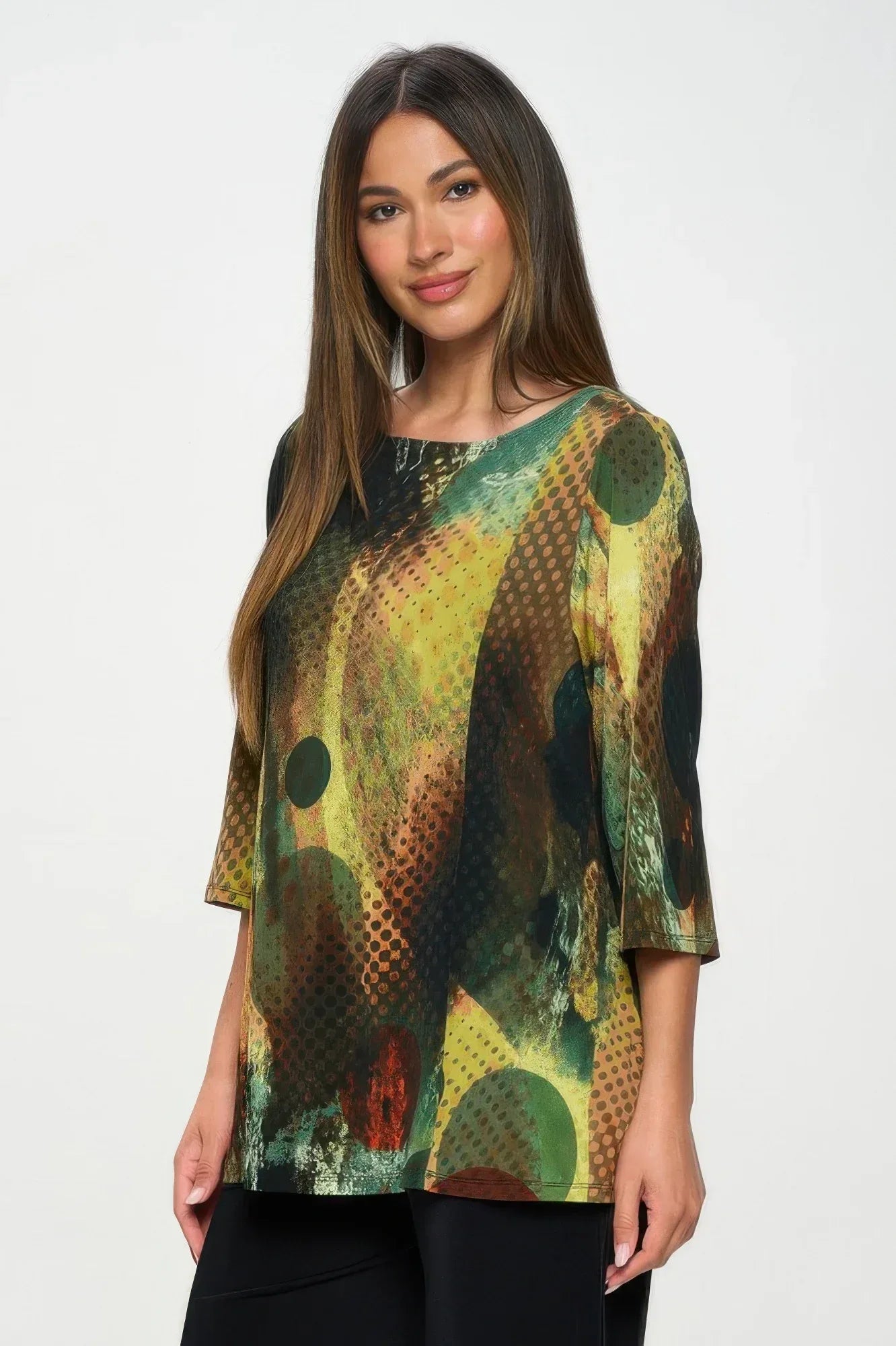 HIT Boat Neck 3/4 Sleeve Top | Mixtshop LLC