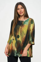 HIT Boat Neck 3/4 Sleeve Top | Mixtshop LLC