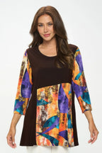 Contrast Curve Knit Top | Mixtshop LLC