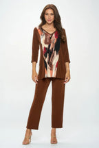 BNS V-Neck Binding Contrast Top | Mixtshop LLC