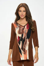 BNS V-Neck Binding Contrast Top | Mixtshop LLC