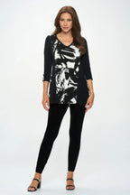 BNS V-Neck Binding Contrast Top | Mixtshop LLC