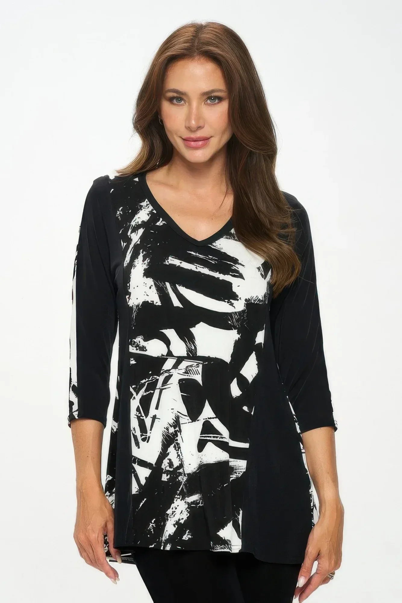 BNS V-Neck Binding Contrast Top | Mixtshop LLC