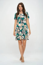 Hit Short Sleeve Missy Dress | Mixtshop LLC