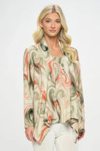 Mid Cut Print Jacket | Mixtshop LLC