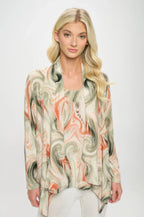 Mid Cut Print Jacket | Mixtshop LLC