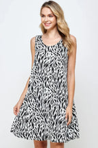Plus Size Bns Print Missy Tank Dress | Mixtshop LLC