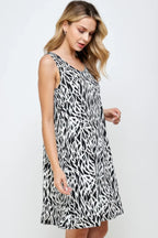 Plus Size Bns Print Missy Tank Dress | Mixtshop LLC