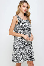 Plus Size Bns Print Missy Tank Dress | Mixtshop LLC
