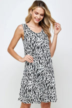 Plus Size Bns Print Missy Tank Dress | Mixtshop LLC