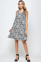 Plus Size Bns Print Missy Tank Dress | Mixtshop LLC