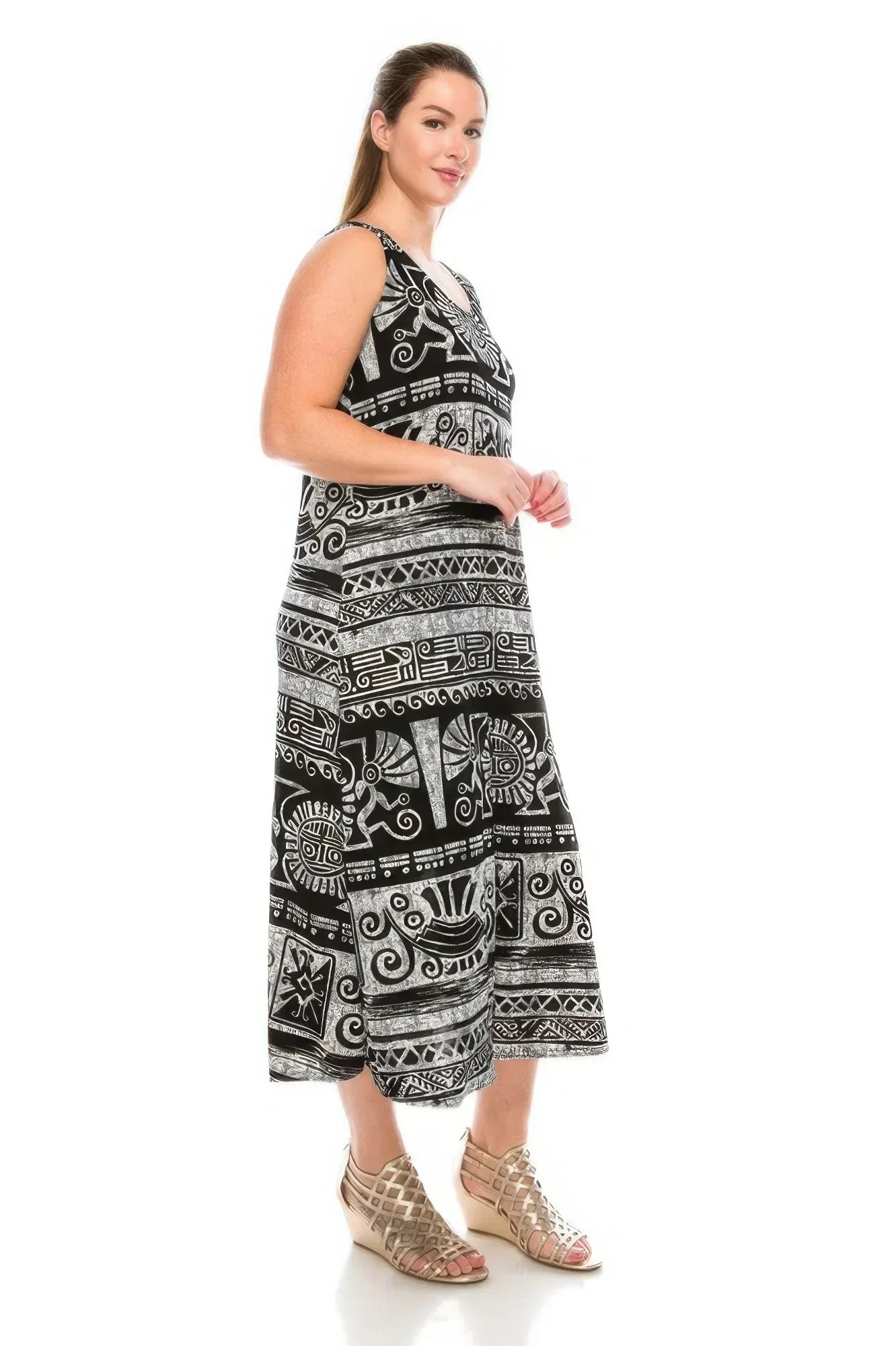 Round Neck Tank Silhouette Dress | Mixtshop LLC