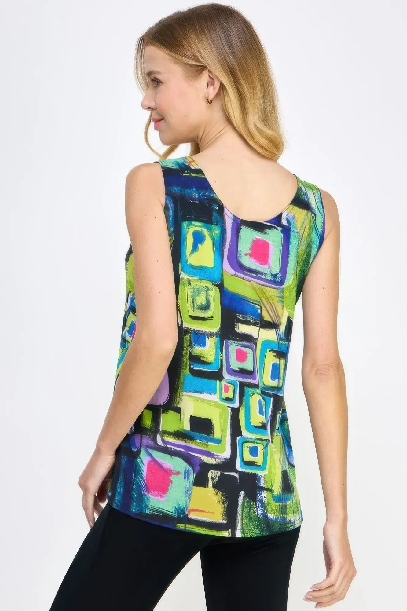 Hit Print Sleeveless Tank Top | Mixtshop LLC