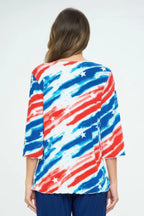 Plus Size Bns Print Missy Top | Mixtshop LLC