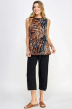 Print Boat Neckline | Mixtshop LLC