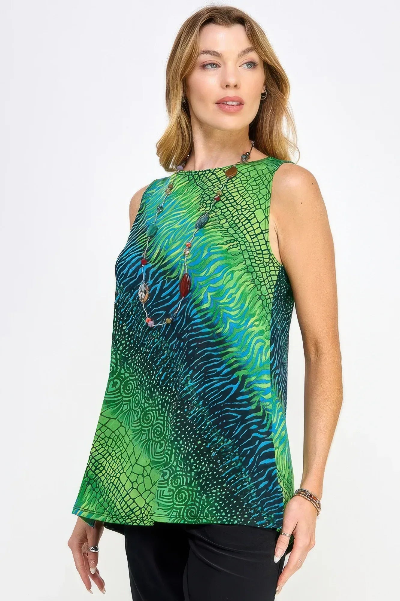 Print Boat Neckline | Mixtshop LLC
