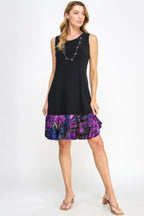Hit Contrast Print Tank Dress | Mixtshop LLC