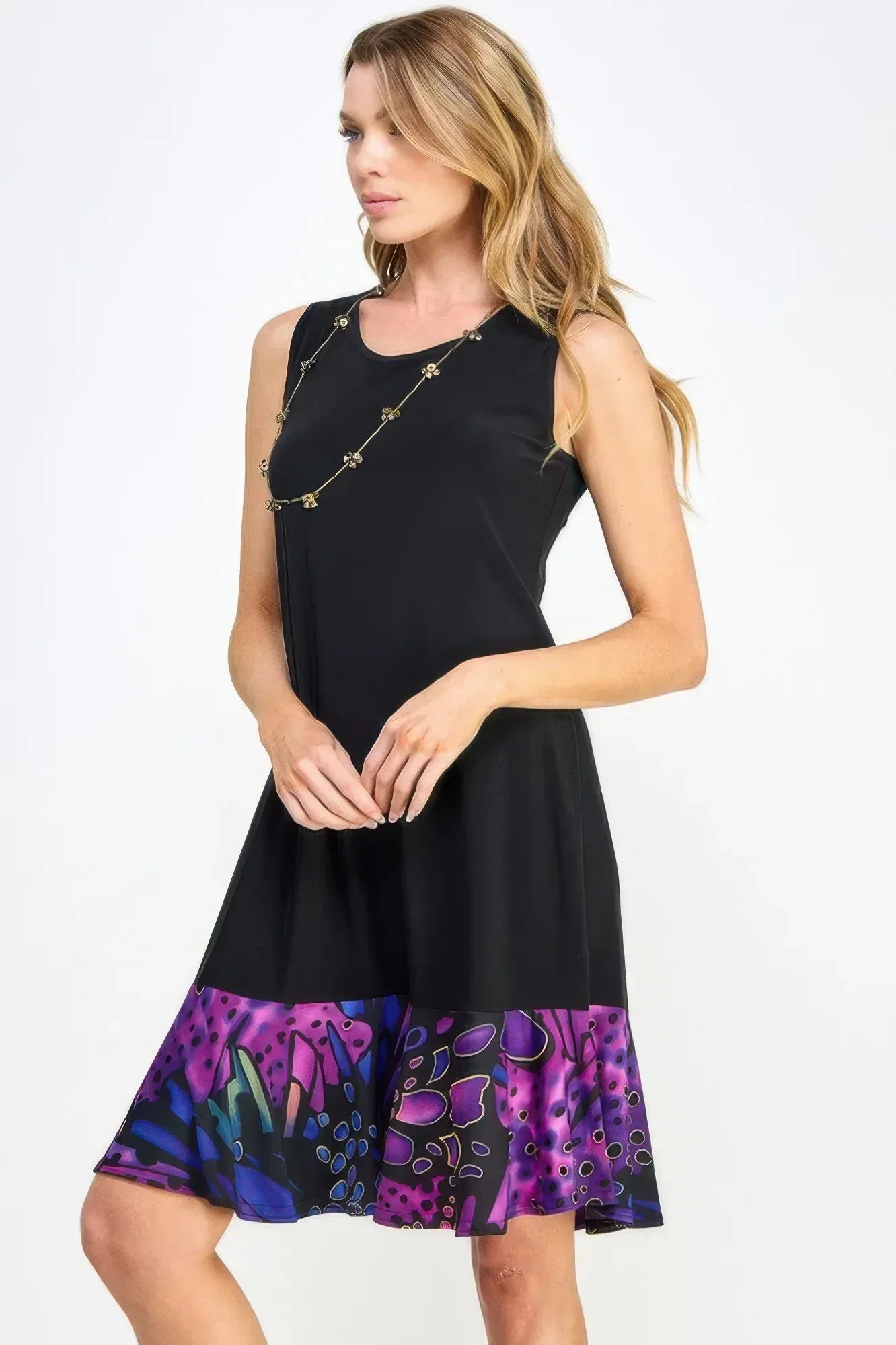 Hit Contrast Print Tank Dress | Mixtshop LLC
