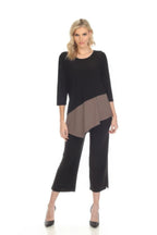 Color Block Quarter Sleeve Top | Mixtshop LLC