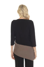 Color Block Quarter Sleeve Top | Mixtshop LLC