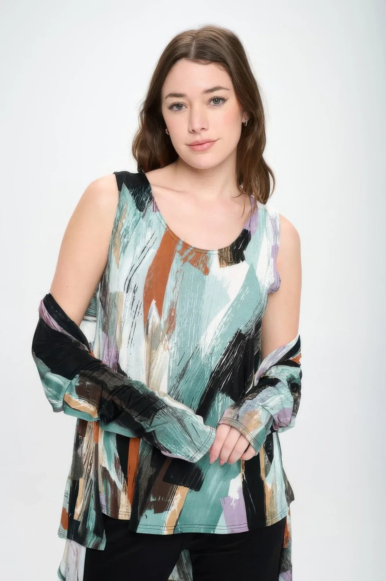 Bns Print Sleeveless Tank Top | Mixtshop LLC