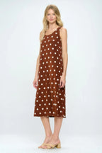 Plus Size Sleeveless Round-neckline Long Dress | Mixtshop LLC