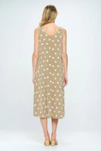 Plus Size Sleeveless Round-neckline Long Dress | Mixtshop LLC