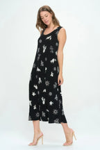 Sleeveless And Soft Round-neckline Long | Mixtshop LLC