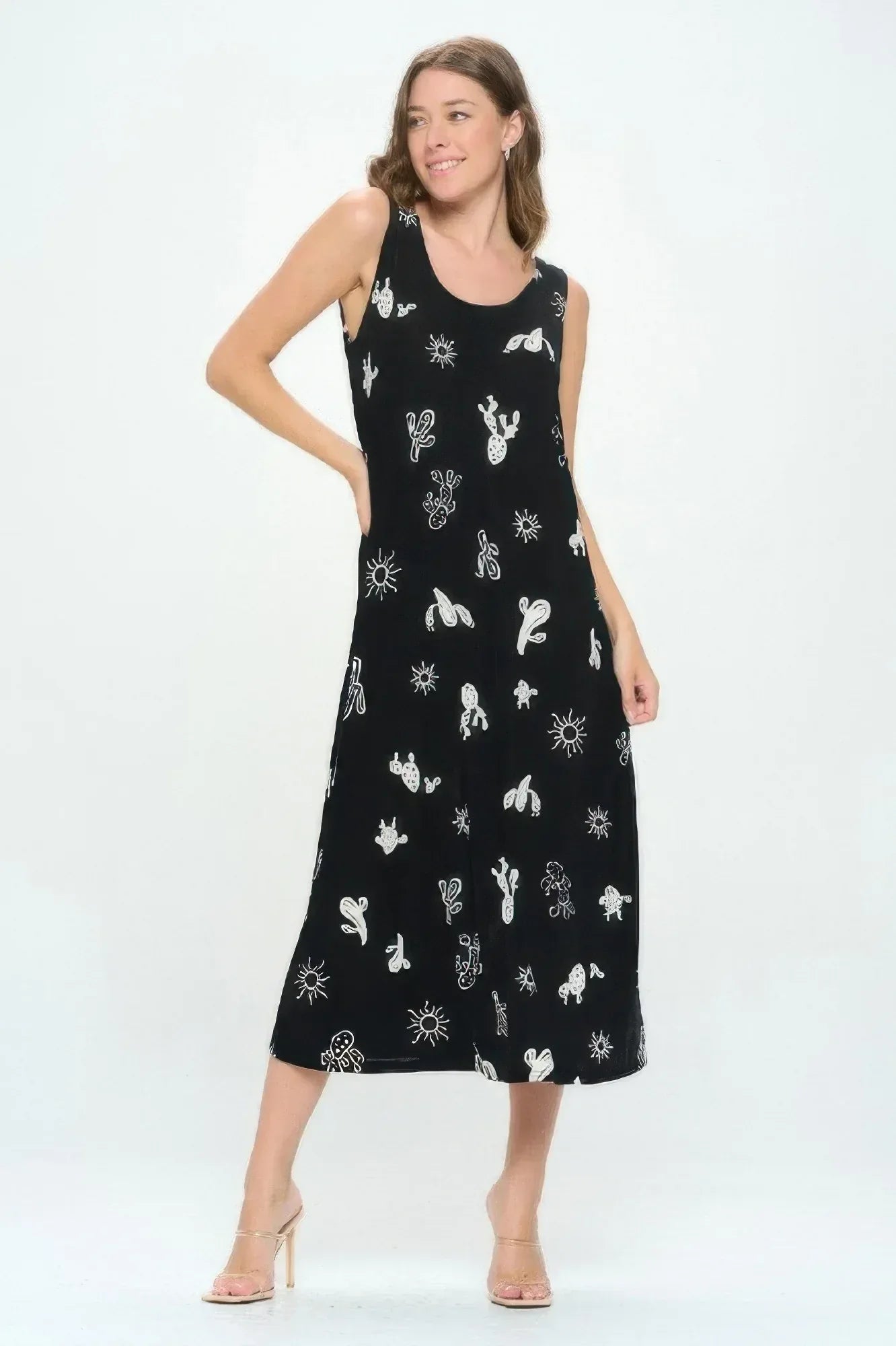 Sleeveless And Soft Round-neckline Long | Mixtshop LLC