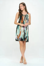 Plus Size Bns Print Missy Tank Dress | Mixtshop LLC