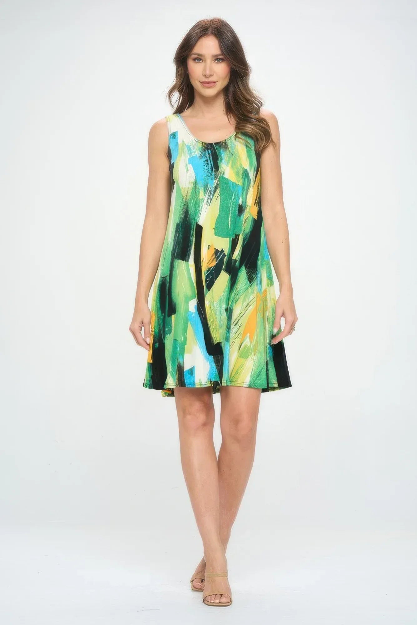 Plus Size Bns Print Missy Tank Dress | Mixtshop LLC