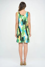 Plus Size Bns Print Missy Tank Dress | Mixtshop LLC