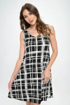 Print Short Tank Dress | Mixtshop LLC