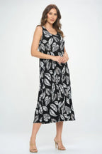 Sleeveless And Soft Round-neckline Long | Mixtshop LLC