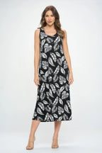 Sleeveless And Soft Round-neckline Long | Mixtshop LLC