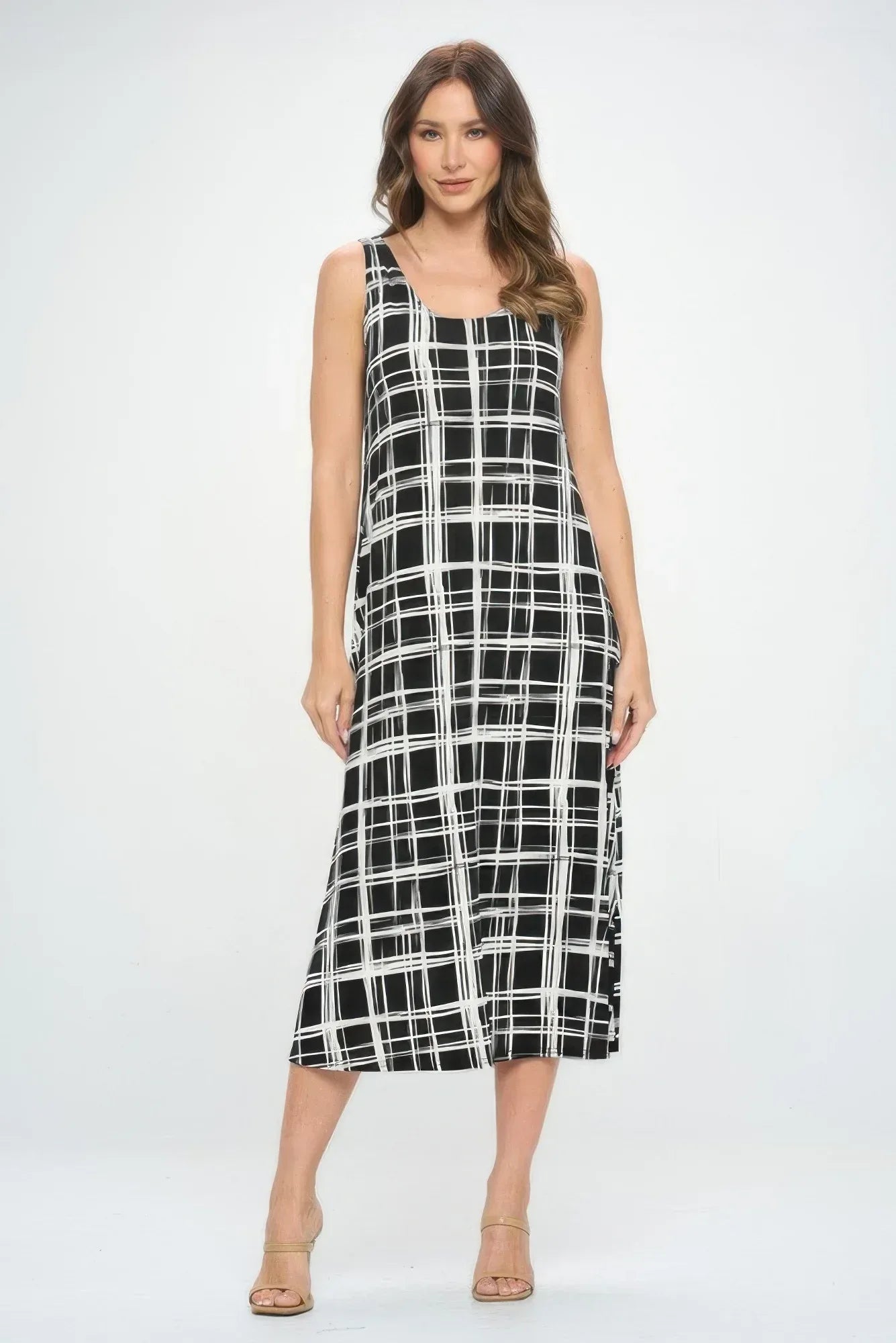 Sleeveless And Soft Round-neckline Long | Mixtshop LLC