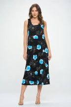 Sleeveless And Soft Round-neckline Long | Mixtshop LLC
