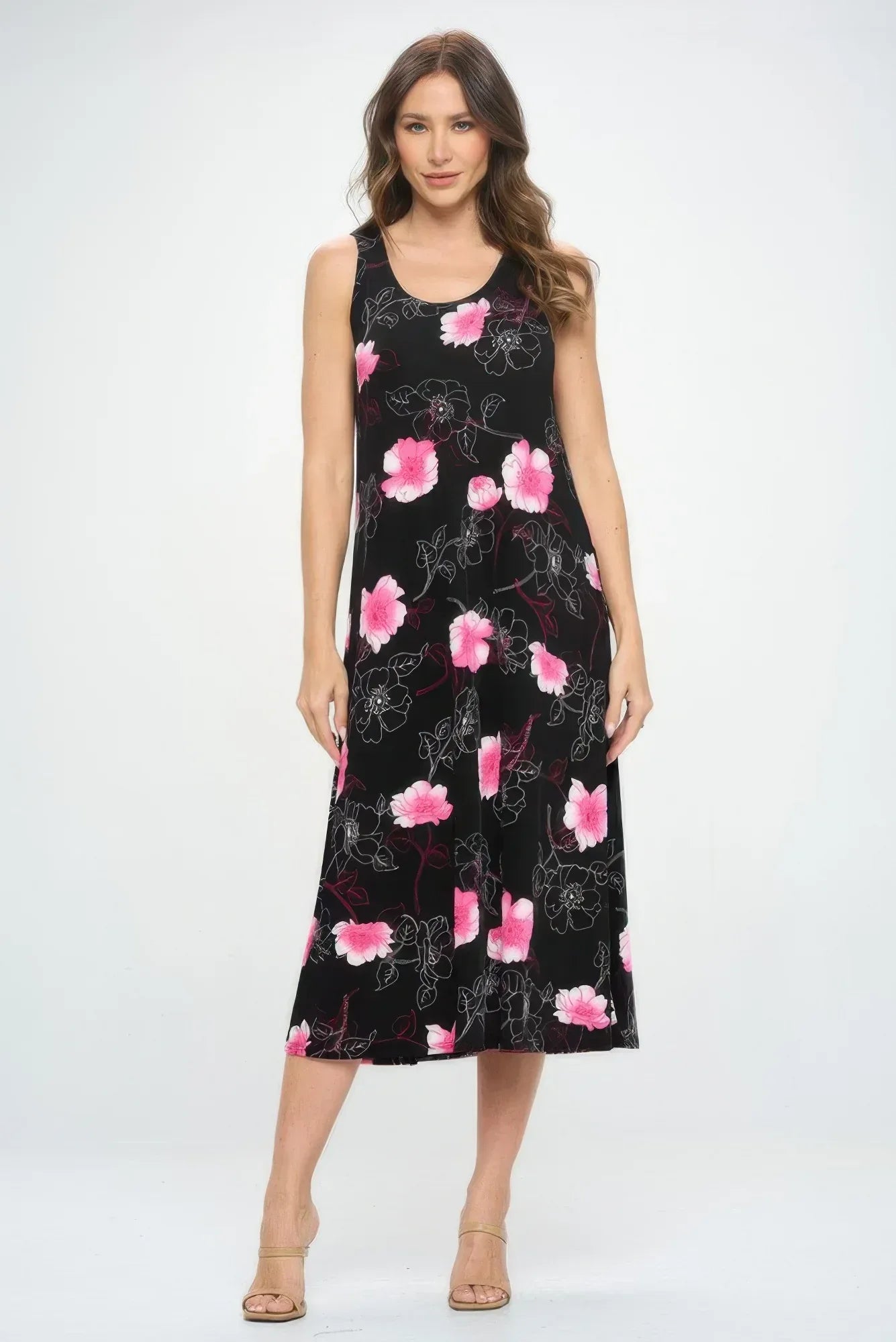 Sleeveless And Soft Round-neckline Long Secondary image