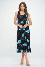 Sleeveless And Soft Round-neckline Long | Mixtshop LLC