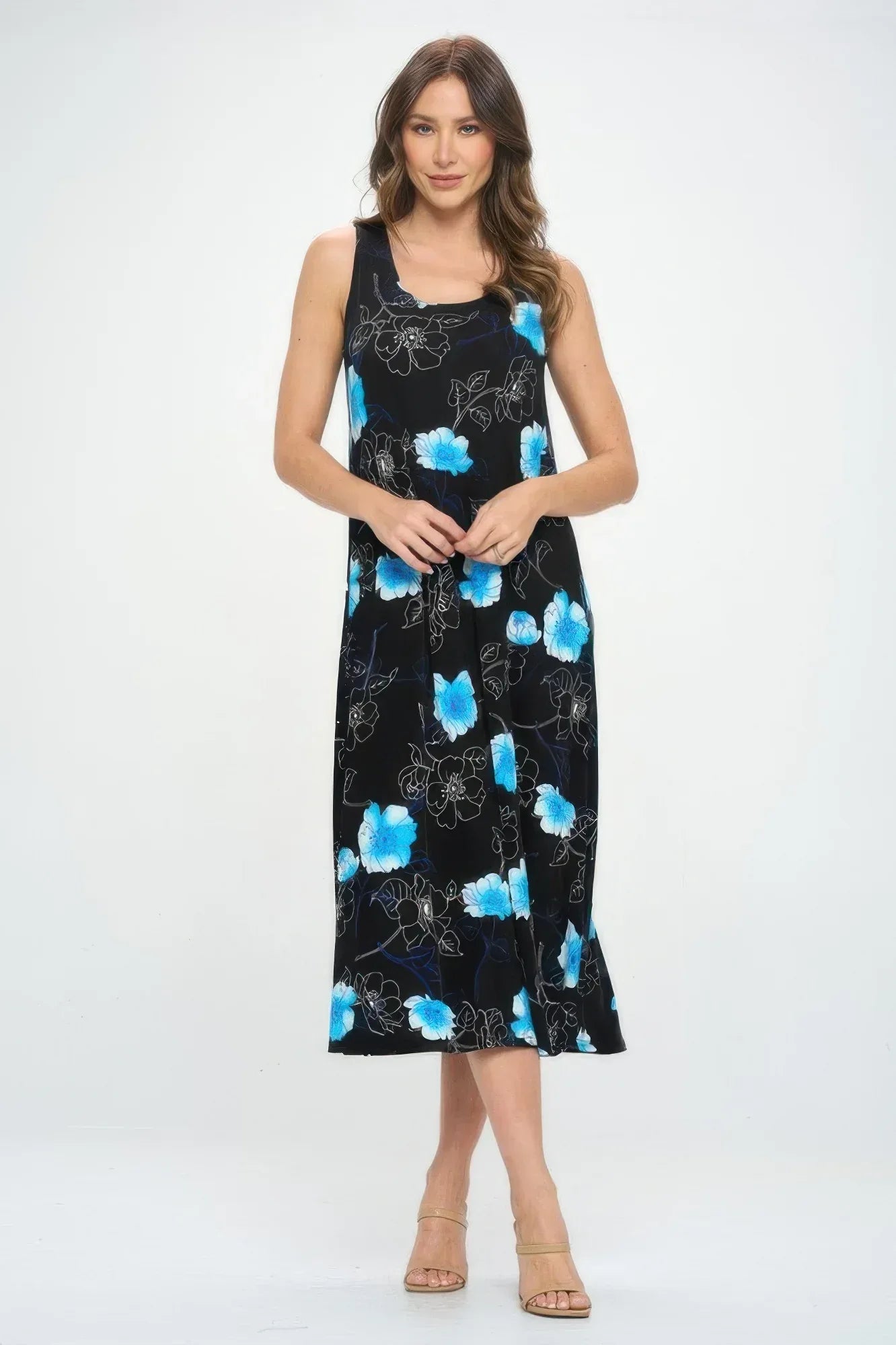 Sleeveless And Soft Round-neckline Long | Mixtshop LLC