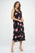 Sleeveless And Soft Round-neckline Long | Mixtshop LLC
