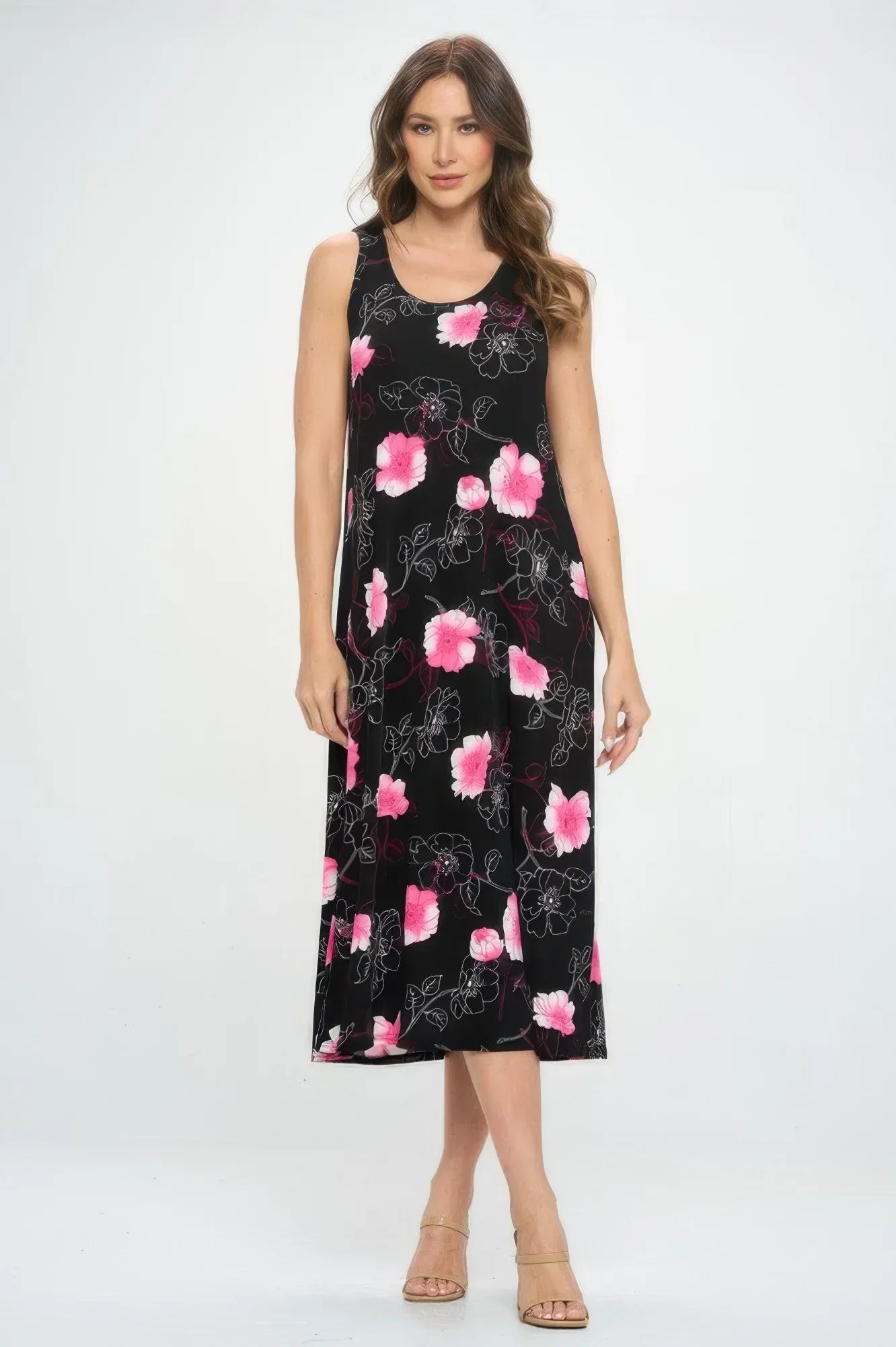 Sleeveless And Soft Round-neckline Long | Mixtshop LLC