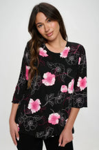 Bns Print Missy Top | Mixtshop LLC