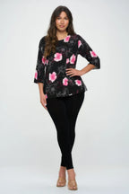 Bns Print Missy Top | Mixtshop LLC