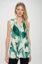Hit Notch Neck Tank Top | Mixtshop LLC