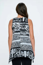 Plus Size Hit Shark Bite Hem Tank | Mixtshop LLC