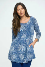Hit Round Neck Tunic W/pocket | Mixtshop LLC