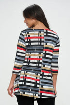 Hit Round Neck Tunic W/pocket | Mixtshop LLC