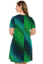 Plus Size Print Missy Dress Short Sleeve | Mixtshop LLC